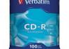 Verbatim CD-R 80/700MB 52X Extra Protection cake 100